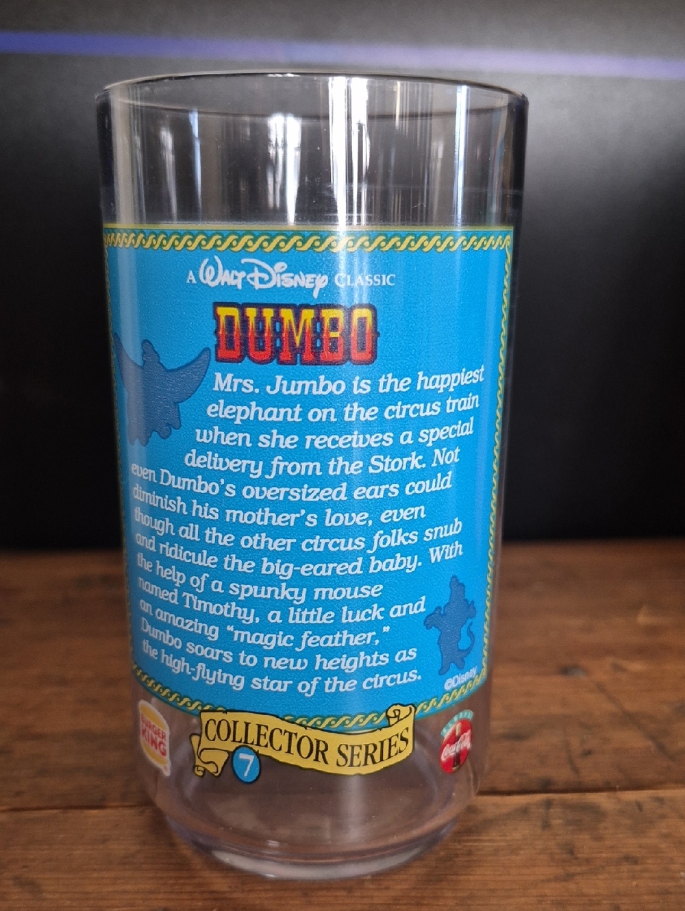 Vintage Walt Disney Classic Dumbo Collector Series Tumbler - Picture 8 of 12